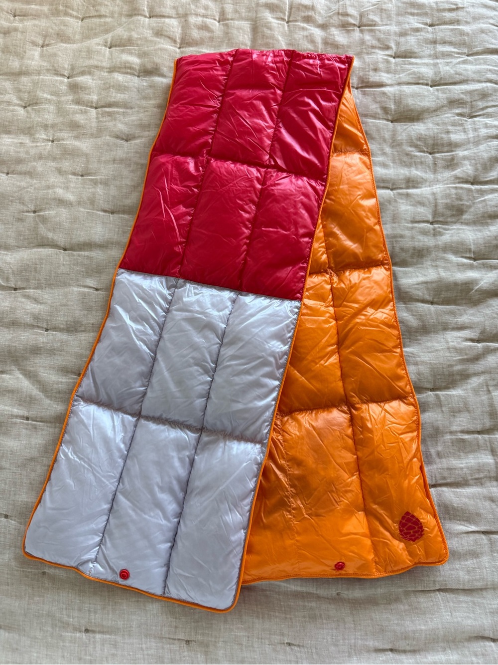 Stio Multicolor Reversible Down Puffer Scarf